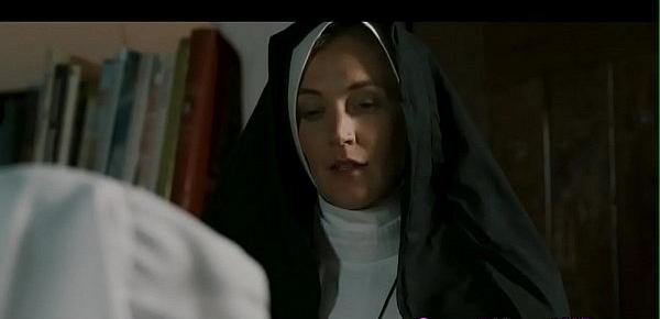  Lesbian nun gets fingered